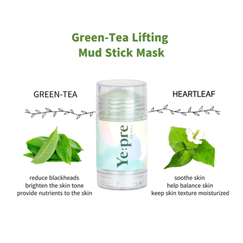 Ye:pre - Maschera in stick per il viso Green-Tea Lifting