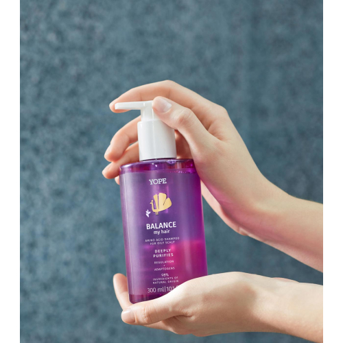Yope - *Balance My Hair* - Shampoo naturale con aminoacidi - Cuoio capelluto grasso