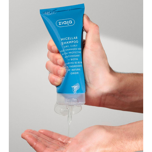 Ziaja - *Antiossidante* - Shampoo Micellare per capelli danneggiati, tinti o ricci
