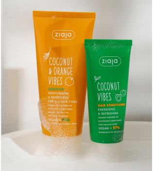 Ziaja - *Coconut and Orange Vibes* - Shampoo idratante e rinfrescante - Tutti i tipi di capelli