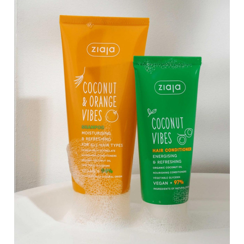 Ziaja - *Coconut and Orange Vibes* - Shampoo idratante e rinfrescante - Tutti i tipi di capelli