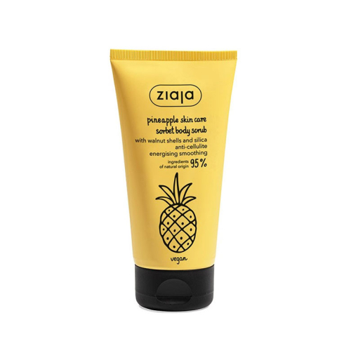 Ziaja - Scrub corpo anticellulite con gusci di noce e silice - Ananas