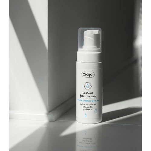 Ziaja - Detergente viso in mousse - Pelle sensibile e con rossori