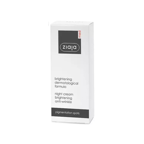 Ziaja Med - *Brightening* - Crema viso notte sbiancante e antirughe