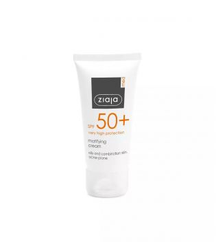 Ziaja Med - Crema solare opacizzante SPF50+ - Pelli grasse e miste