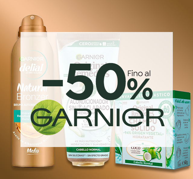 Hasta -50% Garnier Hasta -50% Garnier
