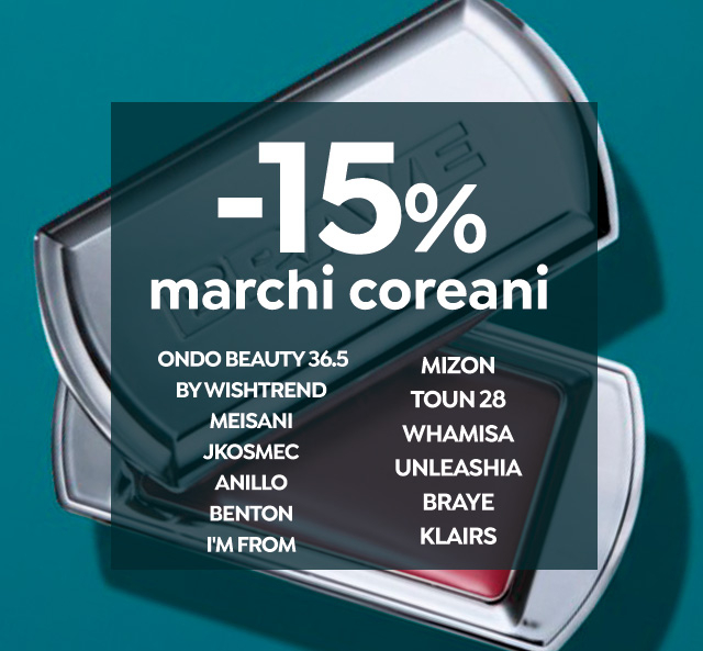 -15% en marcas coreanas seleccionadas