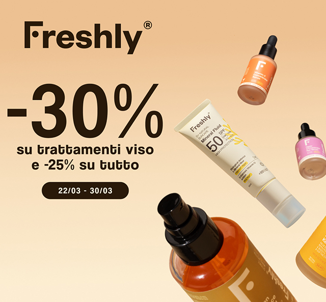 Freshly -30% Faciales, -25% en todo