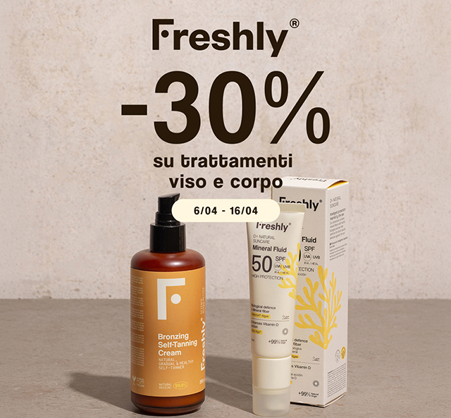 Freshly Cosmetics -30% facial y corporal